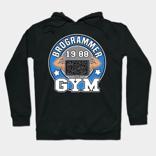 Funny Brogrammer Gym Logo Programmer Fitness Coder Hoodie